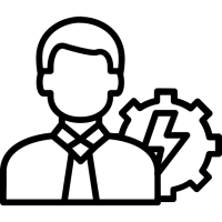 Icône ingénieur électricien