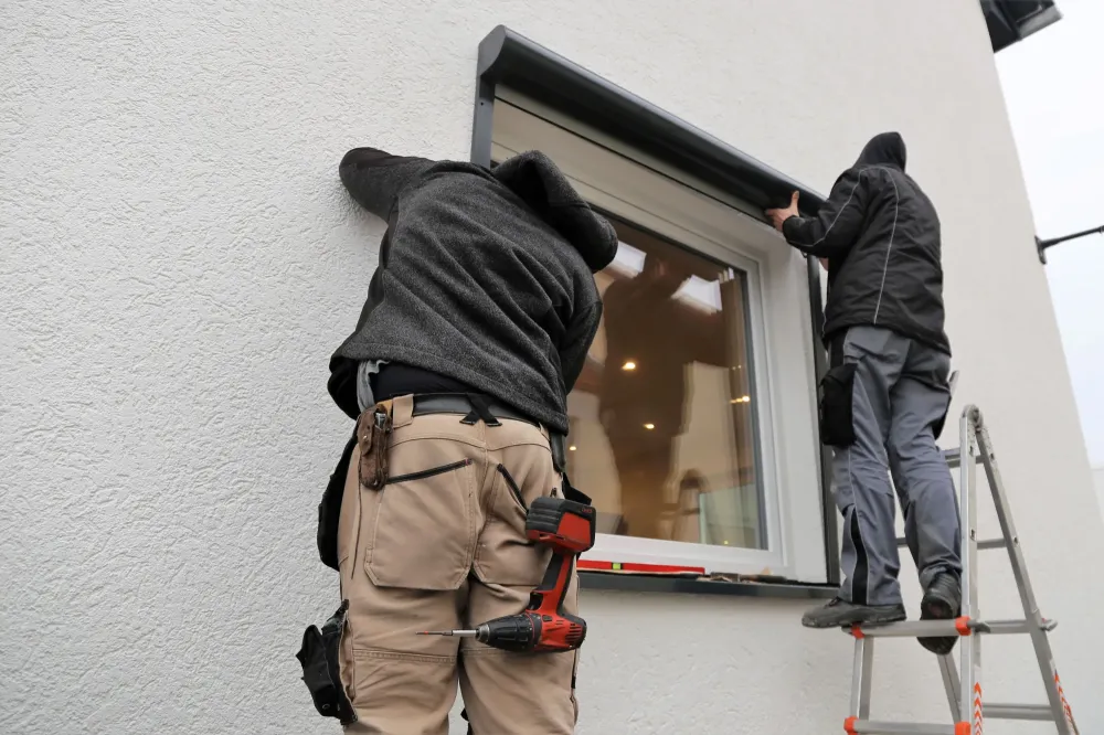 Installation de volets électriques